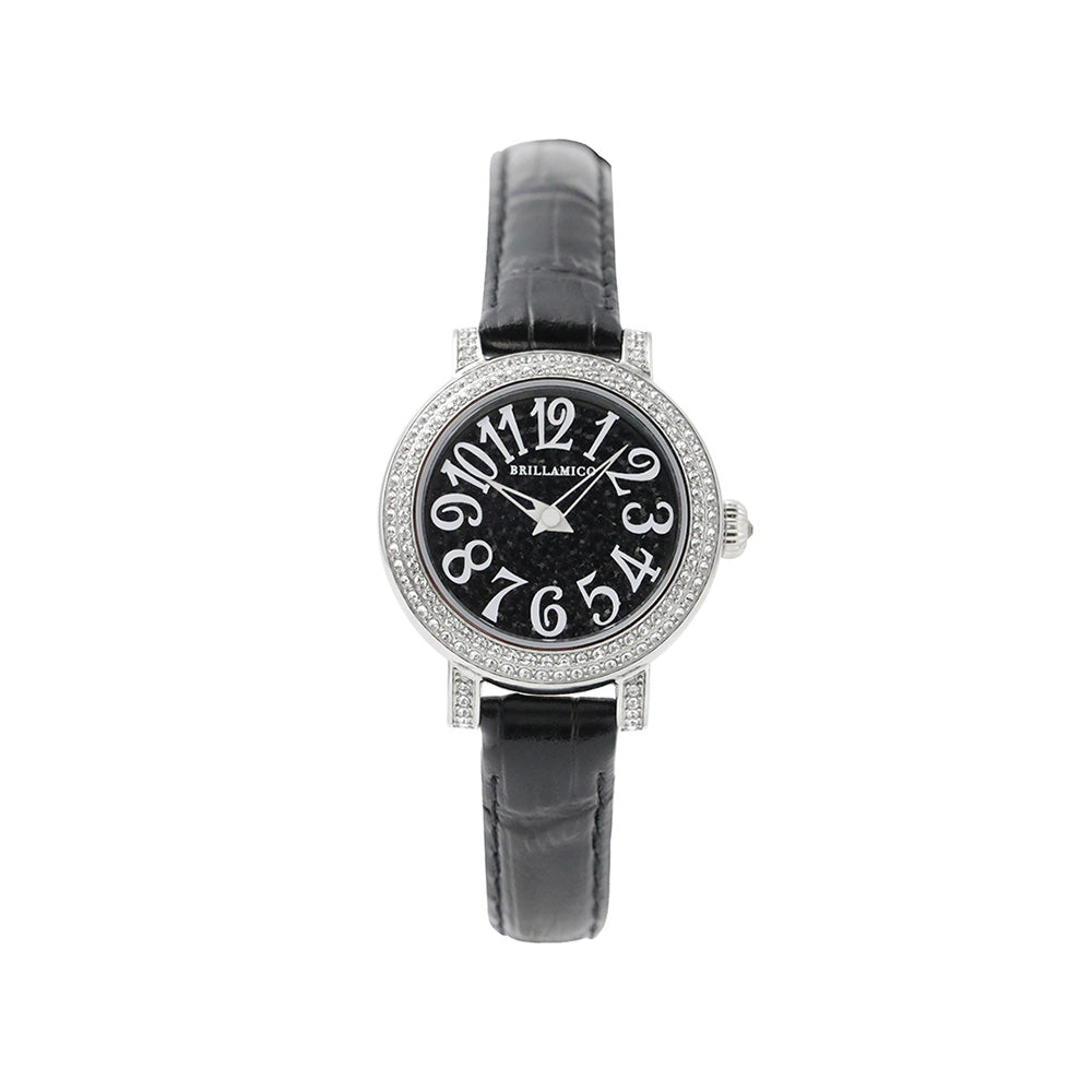 LATE 31MM BLACK×SILVER <革ベルト>