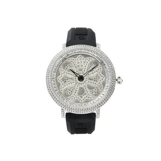 LILY 46MM BLACK×SILVER <シリコンベルト>