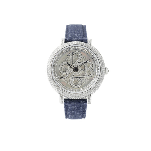 NUMBER 40MM INDIGO BLUE<デニムベルト>