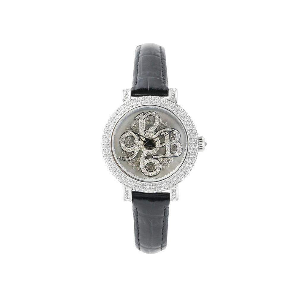 NUMBER 31MM BLACK x SILVER<革ベルト>