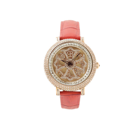 LILY 40MM RED x GOLD <革ベルト>