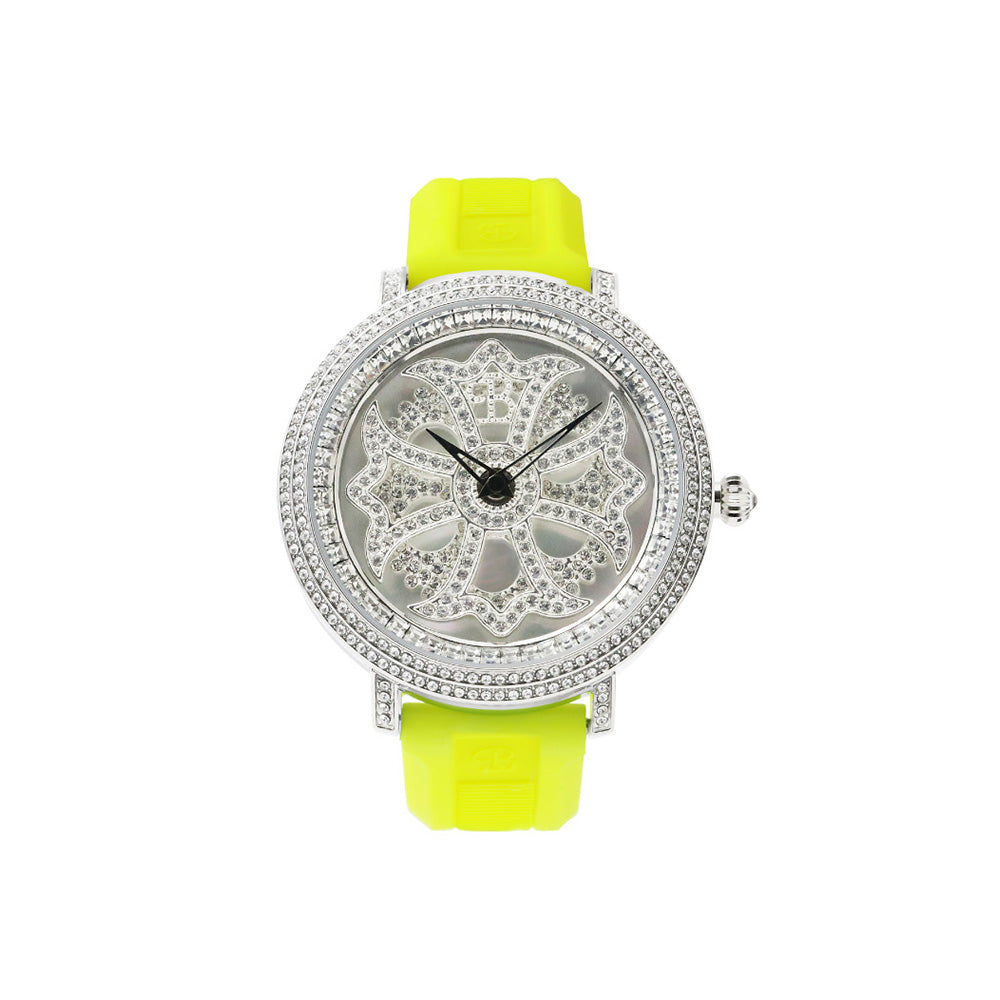 LILY 46MM FRESH YELLOW×SILVER <シリコンベルト> 220628