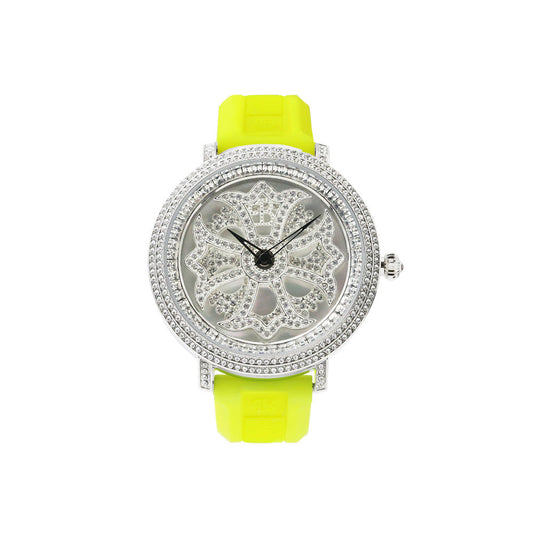 LILY 46MM FRESH YELLOW×SILVER <シリコンベルト> 220628