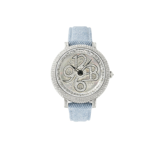 NUMBER 40MM LIGHT BLUE <デニムベルト>