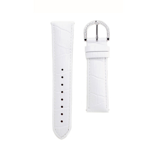 BELT 46MM WHITE x SILVER <革ベルト>