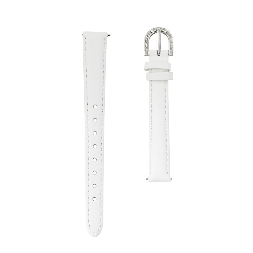 BELT 31MM WHITE×SILVER <革ベルト>