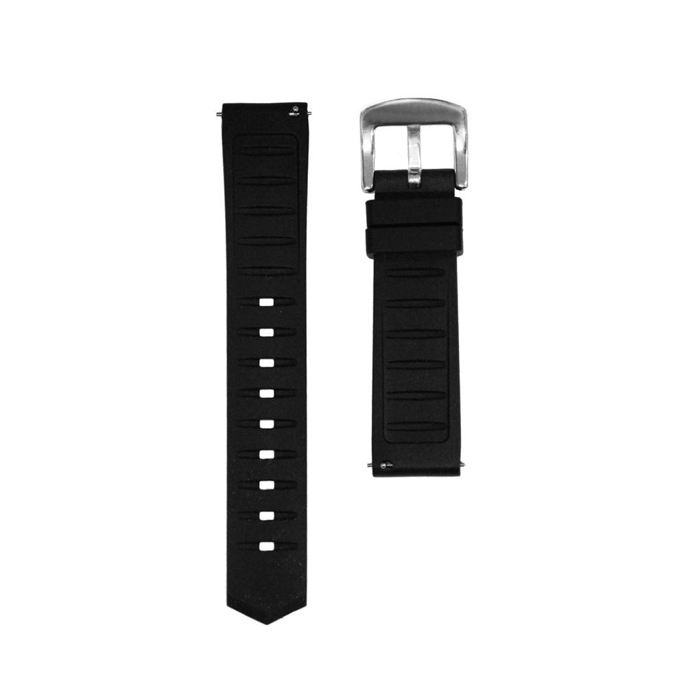 BELT 46MM BLACK×SILVER <シリコンベルト>