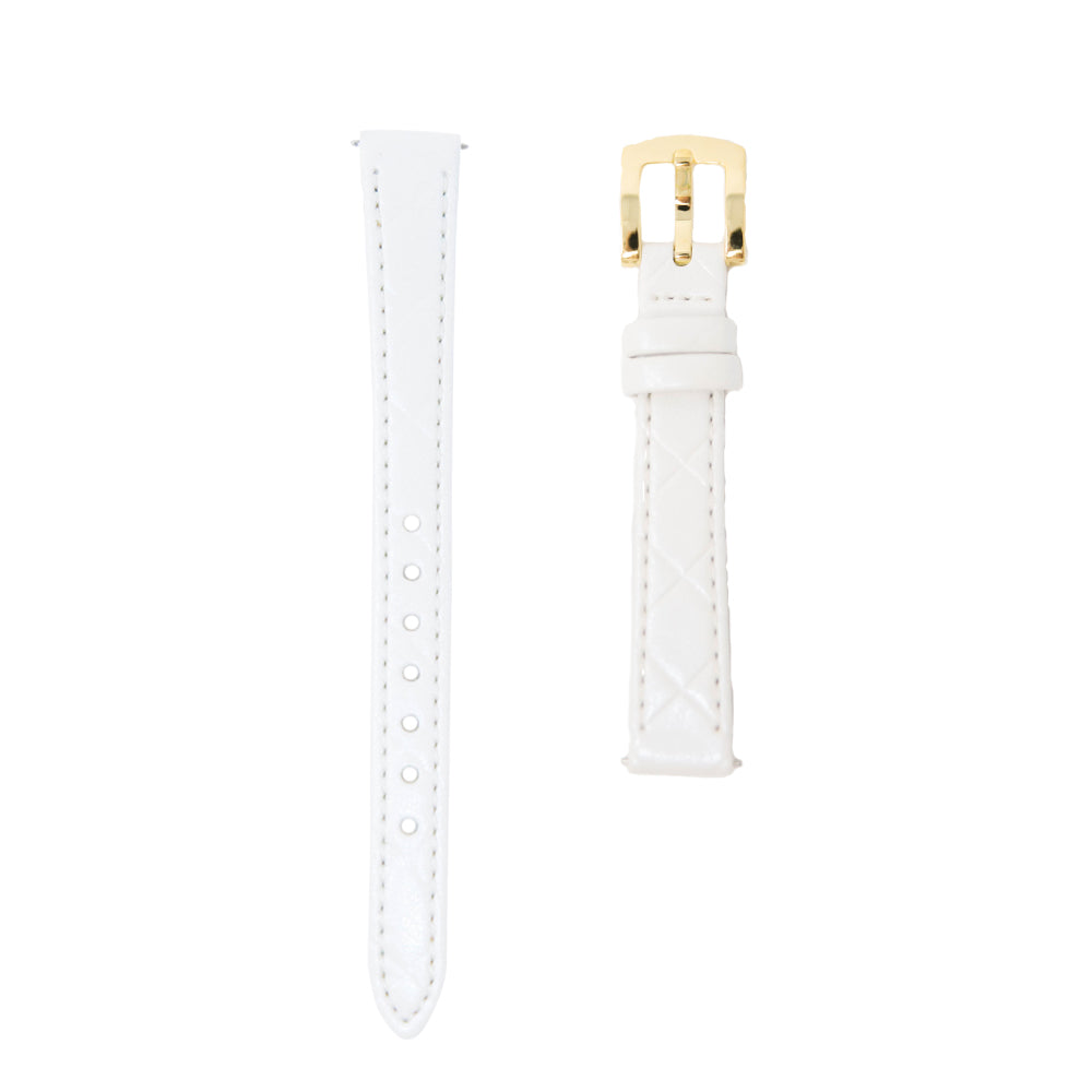 BELT 31MM WHITE×GOLD <キルティングベルト>