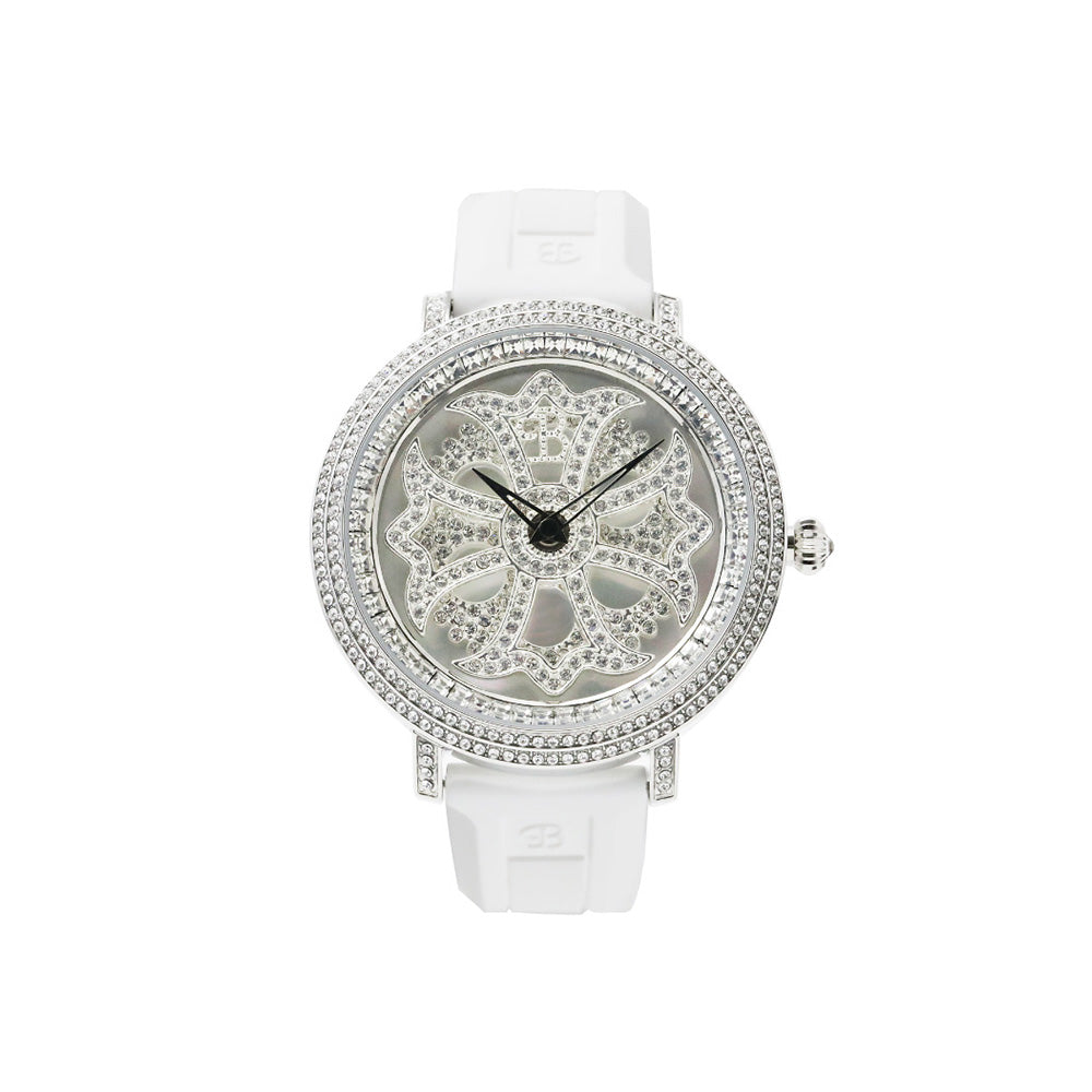 LILY 46MM WHITE×SILVER <シリコンベルト>