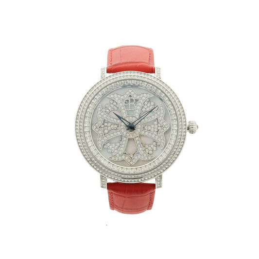 LILY 46MM RED×SILVER <革ベルト>