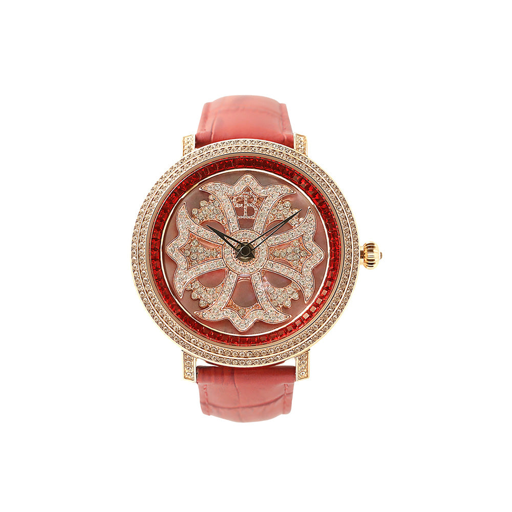 LILY 46MM RED x GOLD ＜革ベルト＞