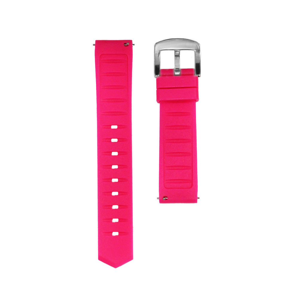 BELT 46MM FRESHPINK×SILVER <シリコンベルト>