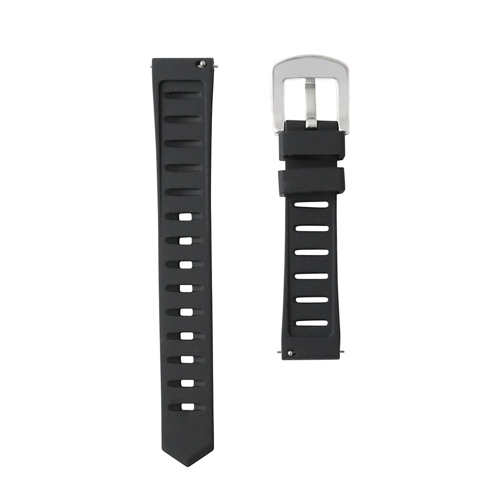 BELT 40MM BLACK x SILVER <シリコンベルト>