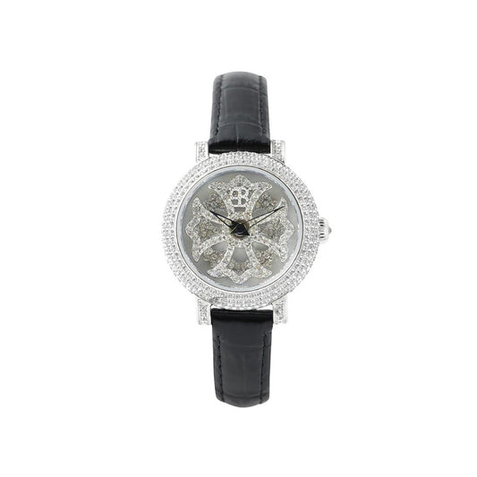 LILY 31MM BLACK x SILVER<革ベルト>