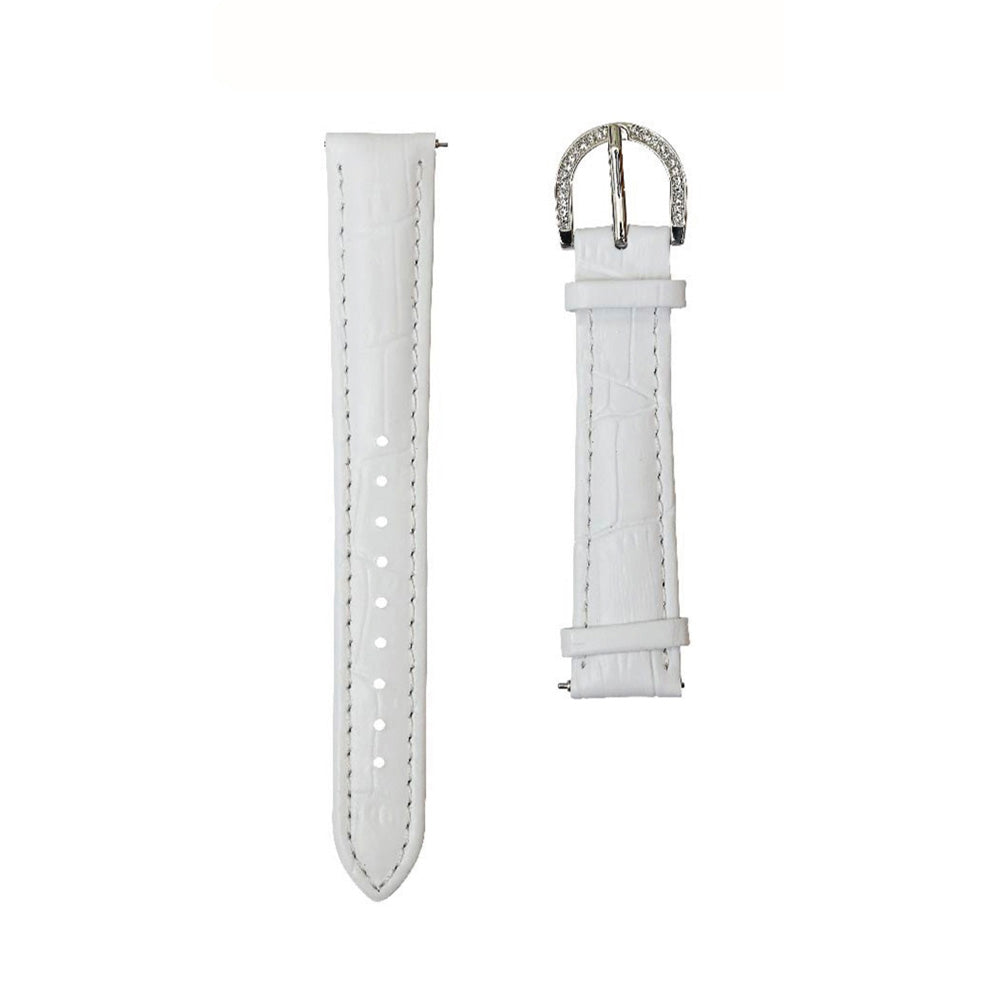 BELT 40MM WHITE x SILVER <革ベルト>
