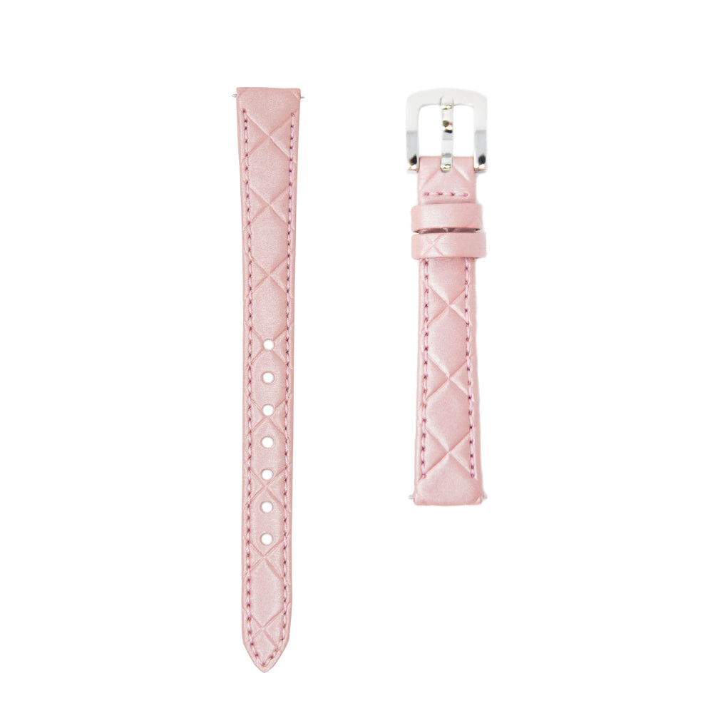 BELT 31MM PINK×SILVER <キルティングベルト>