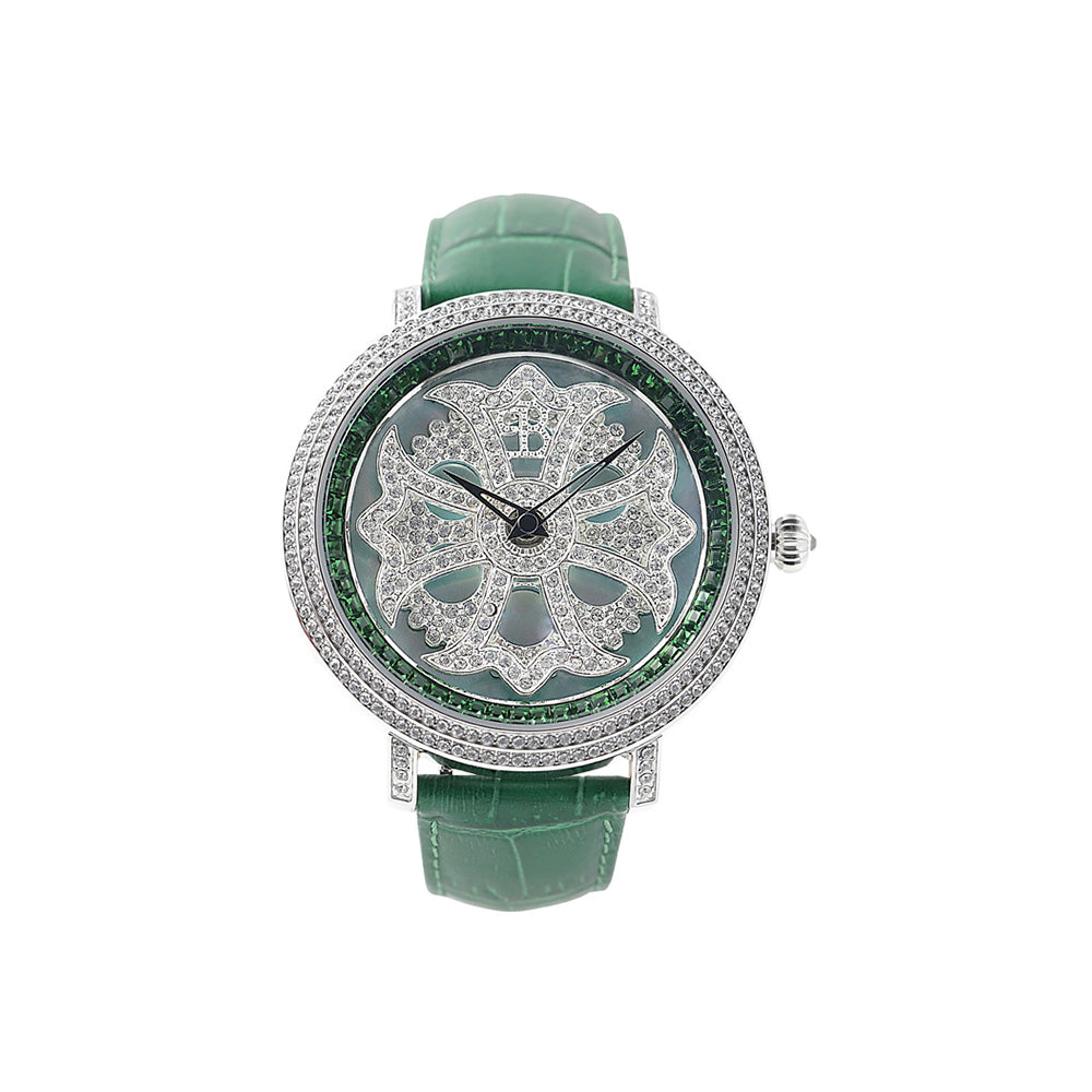 LILY 46MM GREEN x SILVER ＜革ベルト＞ – BRILLAMICOメーカー公式サイト