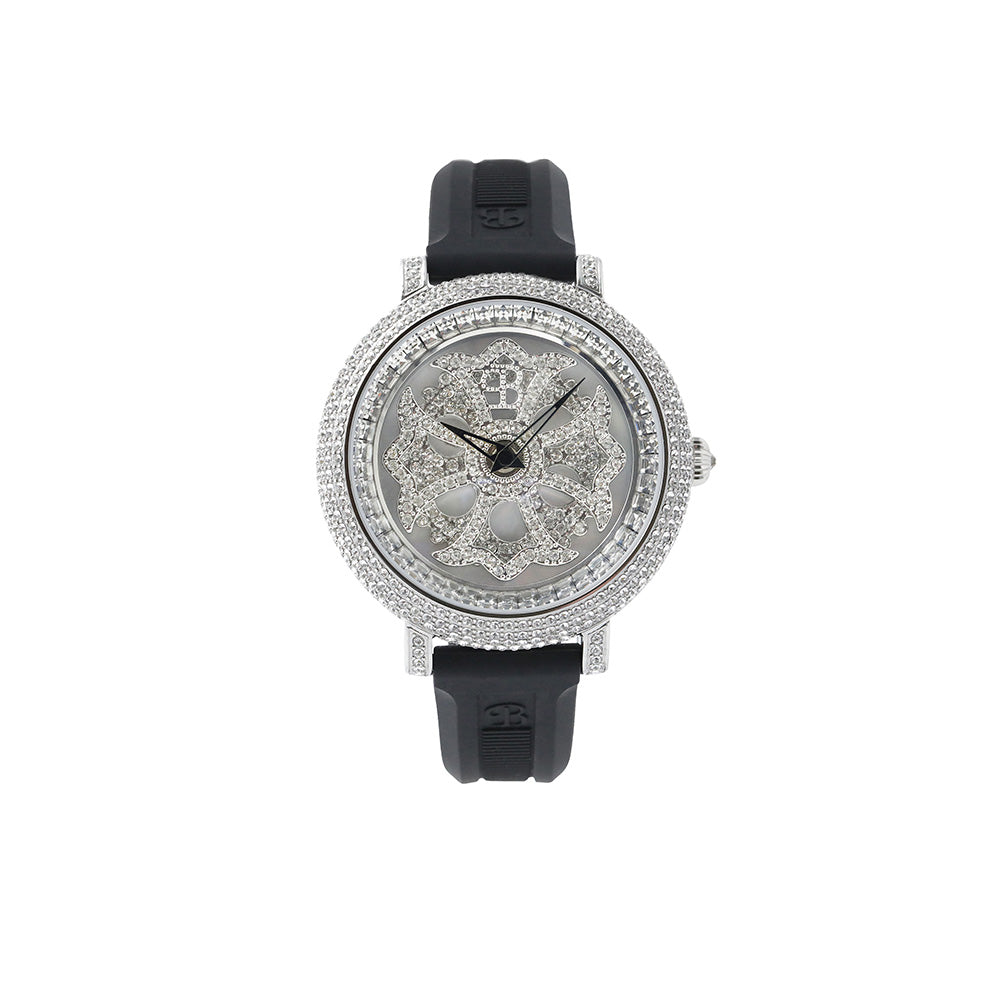 LILY 40MM BLACK×SILVER <シリコンベルト>