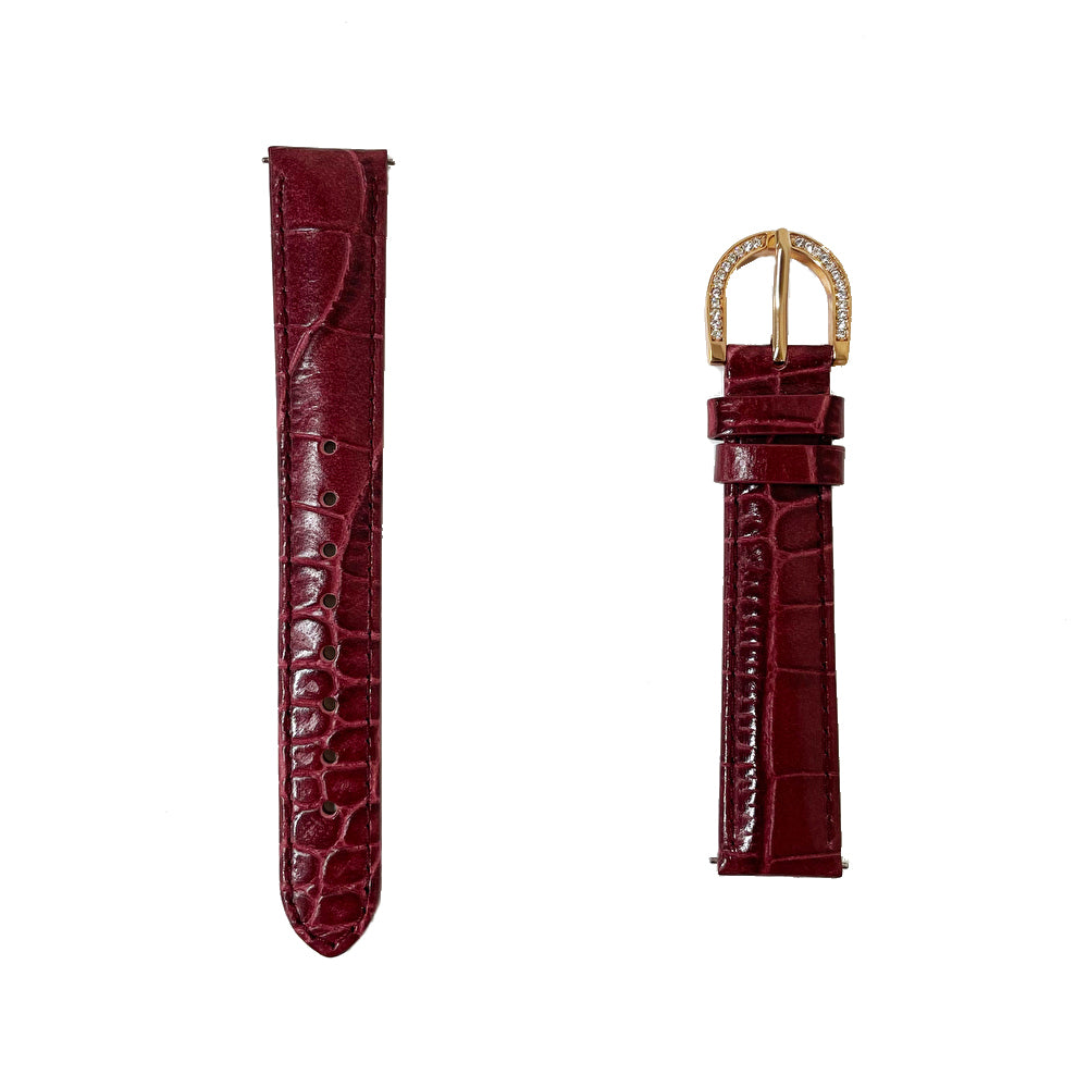 BELT 40MM ROUGE x GOLD <革ベルト>