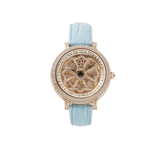 LILY 40MM SKY×GOLD <革ベルト>