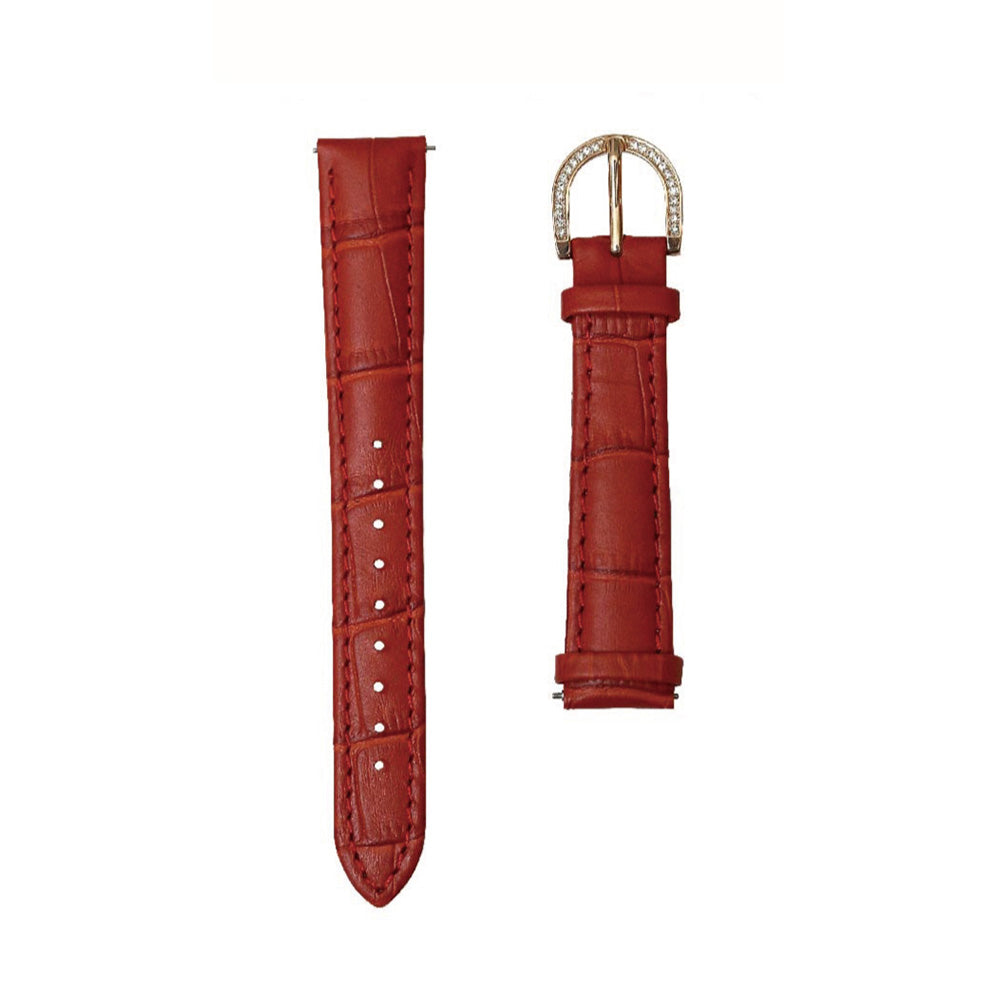 BELT 40MM RED x GOLD <革ベルト>