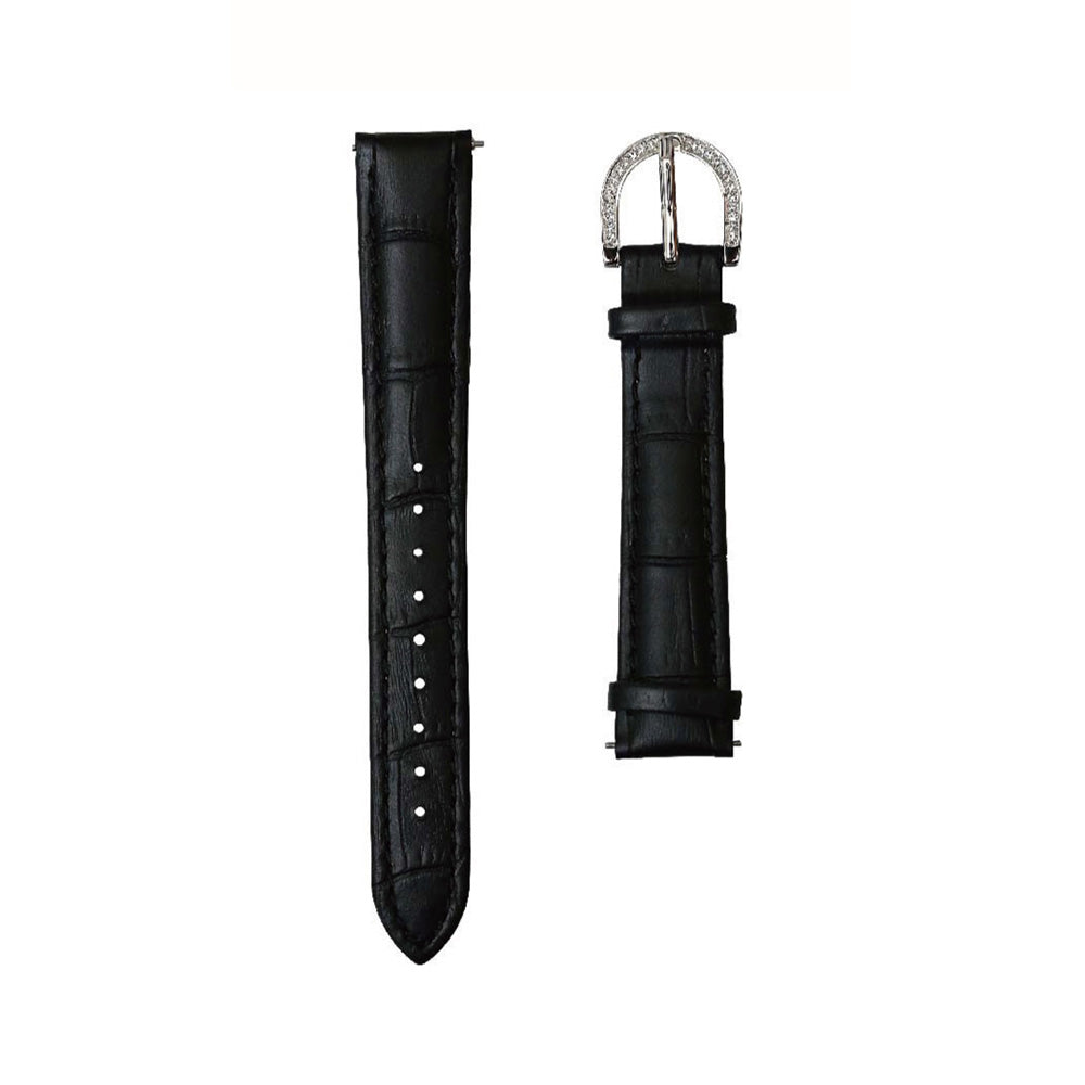 BELT 40MM BLACK x SILVER <革ベルト>