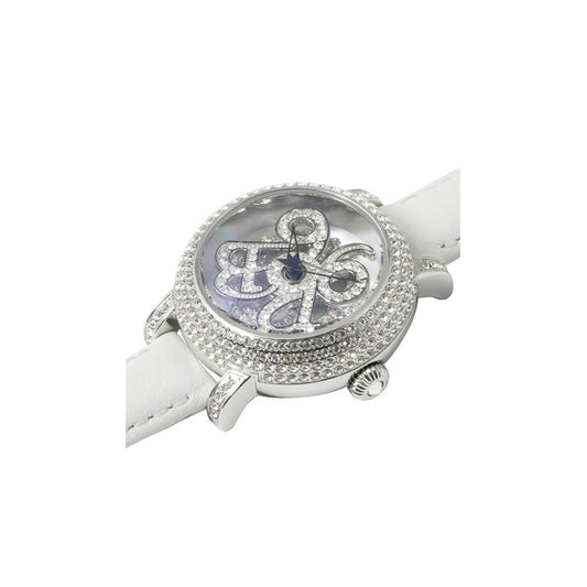 NUMBER 31MM WHITE x SILVER<革ベルト>