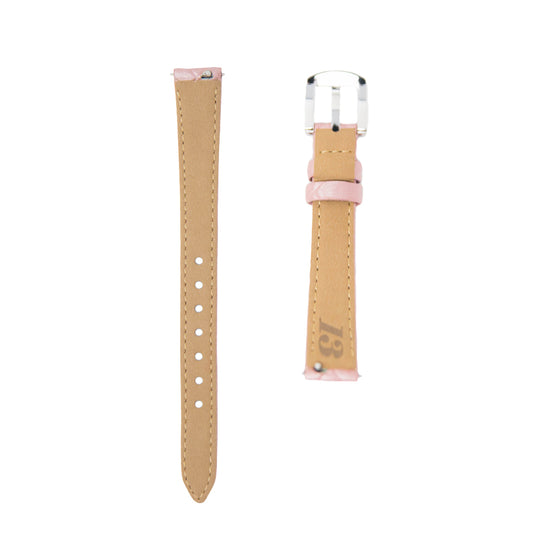 BELT 31MM PINK×SILVER <キルティングベルト>