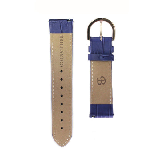 BELT 46MM BLUE x GOLD <革ベルト>