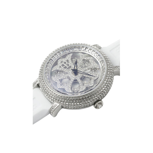 LILY 40MM WHITE×SILVER <シリコンベルト>