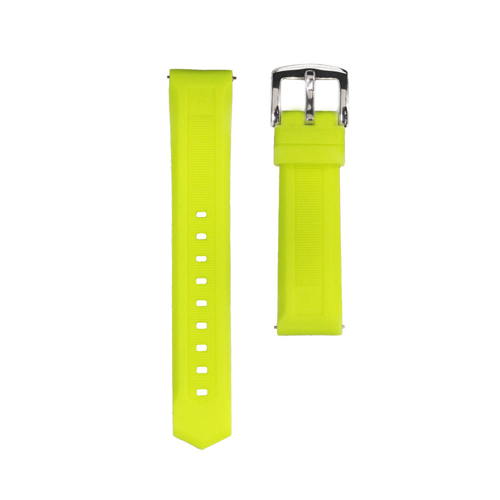 BELT 46MM FRESHYELLOW×SILVER <シリコンベルト>