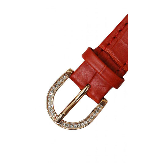 BELT 40MM RED x GOLD <革ベルト>