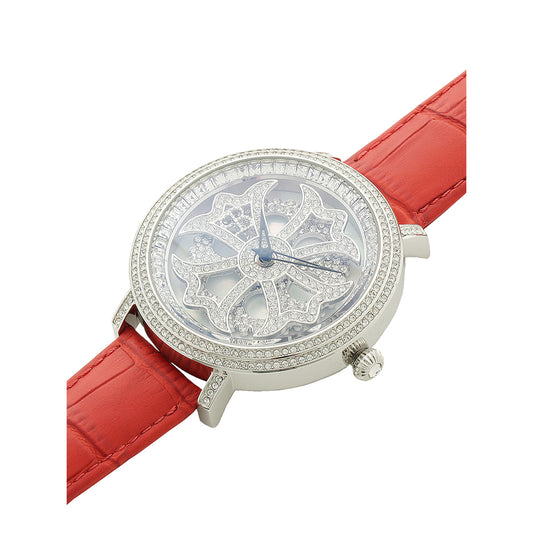 LILY 46MM RED×SILVER <革ベルト>