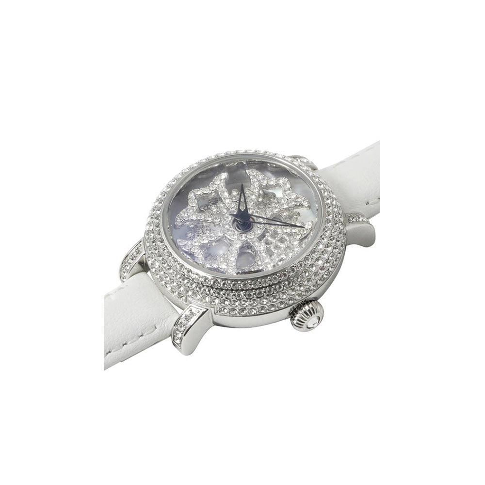 LILY 31MM WHITE x SILVER<革ベルト>