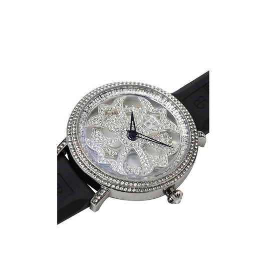 LILY 46MM BLACK×SILVER <シリコンベルト>