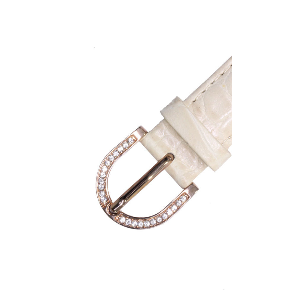 BELT 40MM IVORY×GOLD <革ベルト>