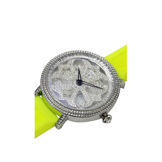 LILY 46MM FRESH YELLOW×SILVER <シリコンベルト>