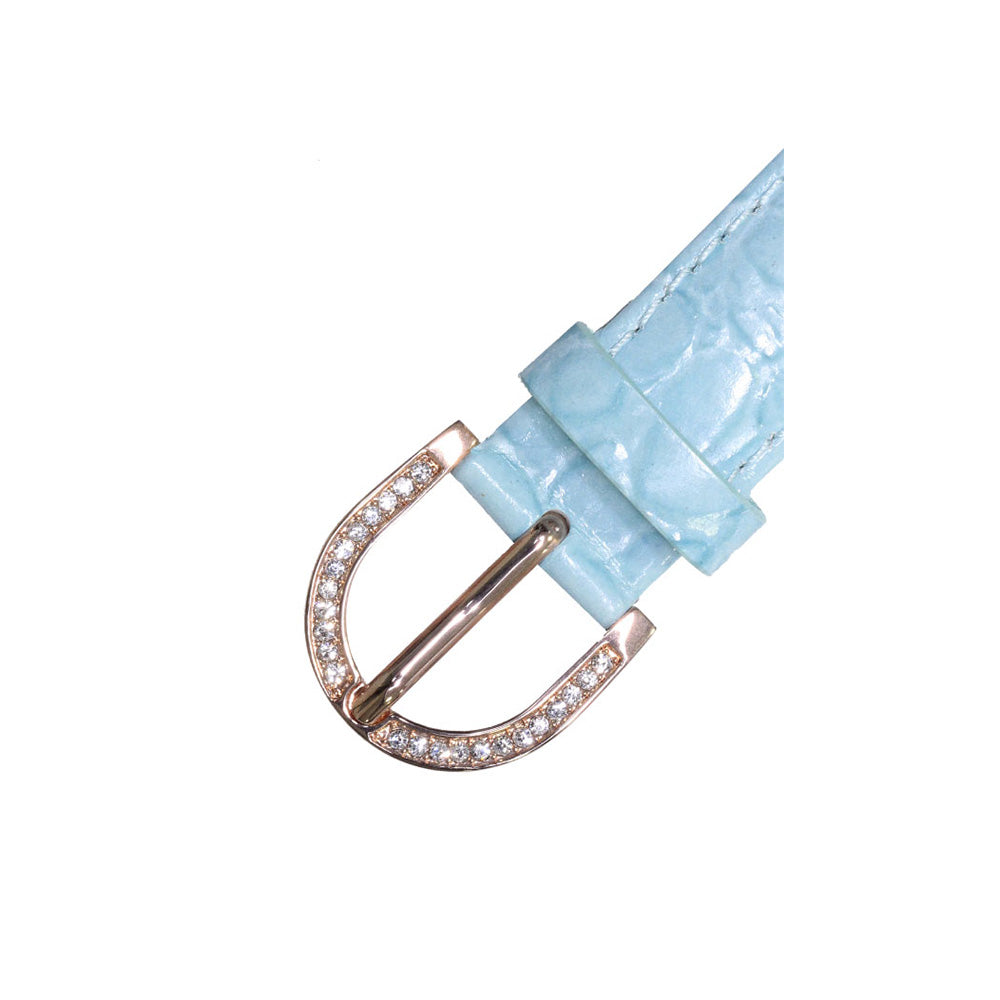 BELT 40MM SKY×GOLD <革ベルト>