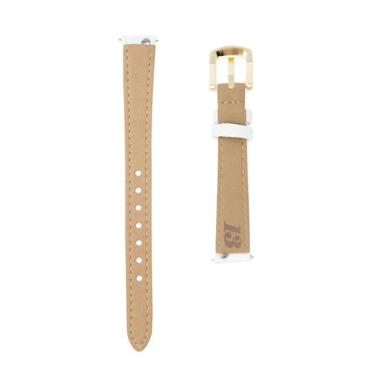 BELT 31MM WHITE×GOLD <キルティングベルト>