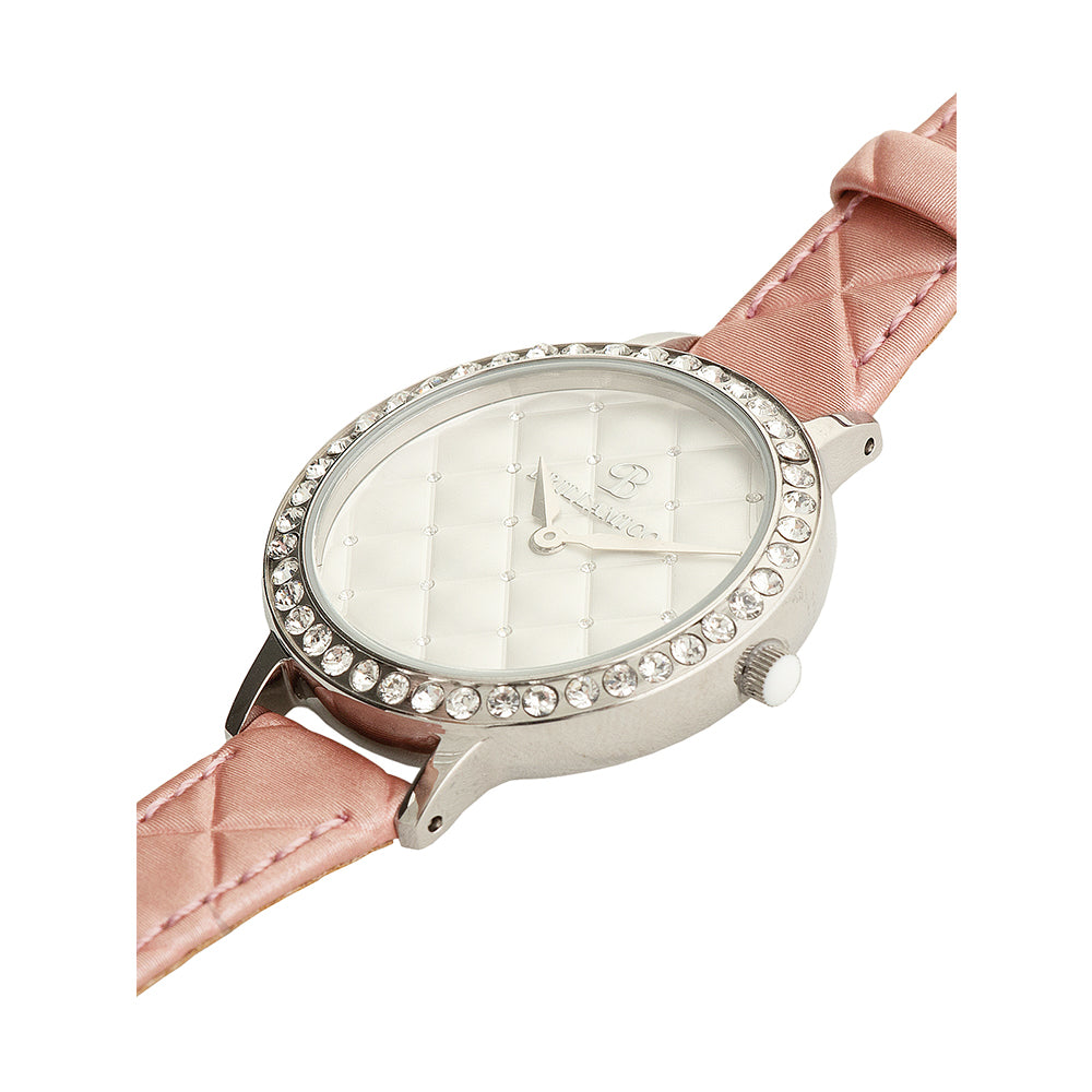 QUILT PINK×SILVER <キルティングベルト>