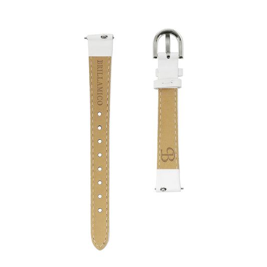 BELT 31MM WHITE×SILVER <革ベルト>