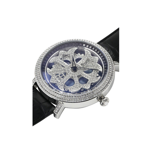 LILY 46MM BLACK x SILVER <革ベルト>230123