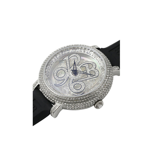 NUMBER 40MM BLACK×SILVER <シリコンベルト>