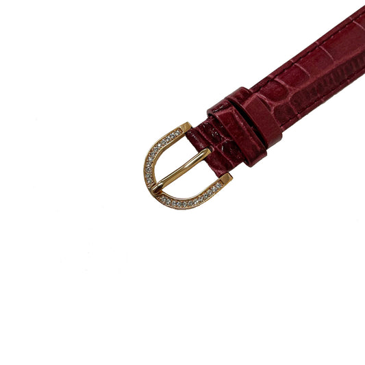 BELT 40MM ROUGE x GOLD <革ベルト>