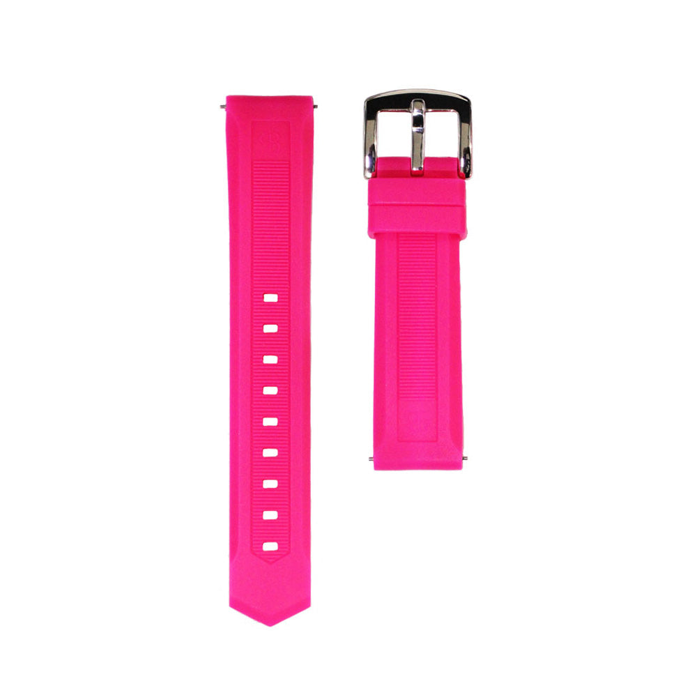 BELT 46MM FRESHPINK×SILVER <シリコンベルト>