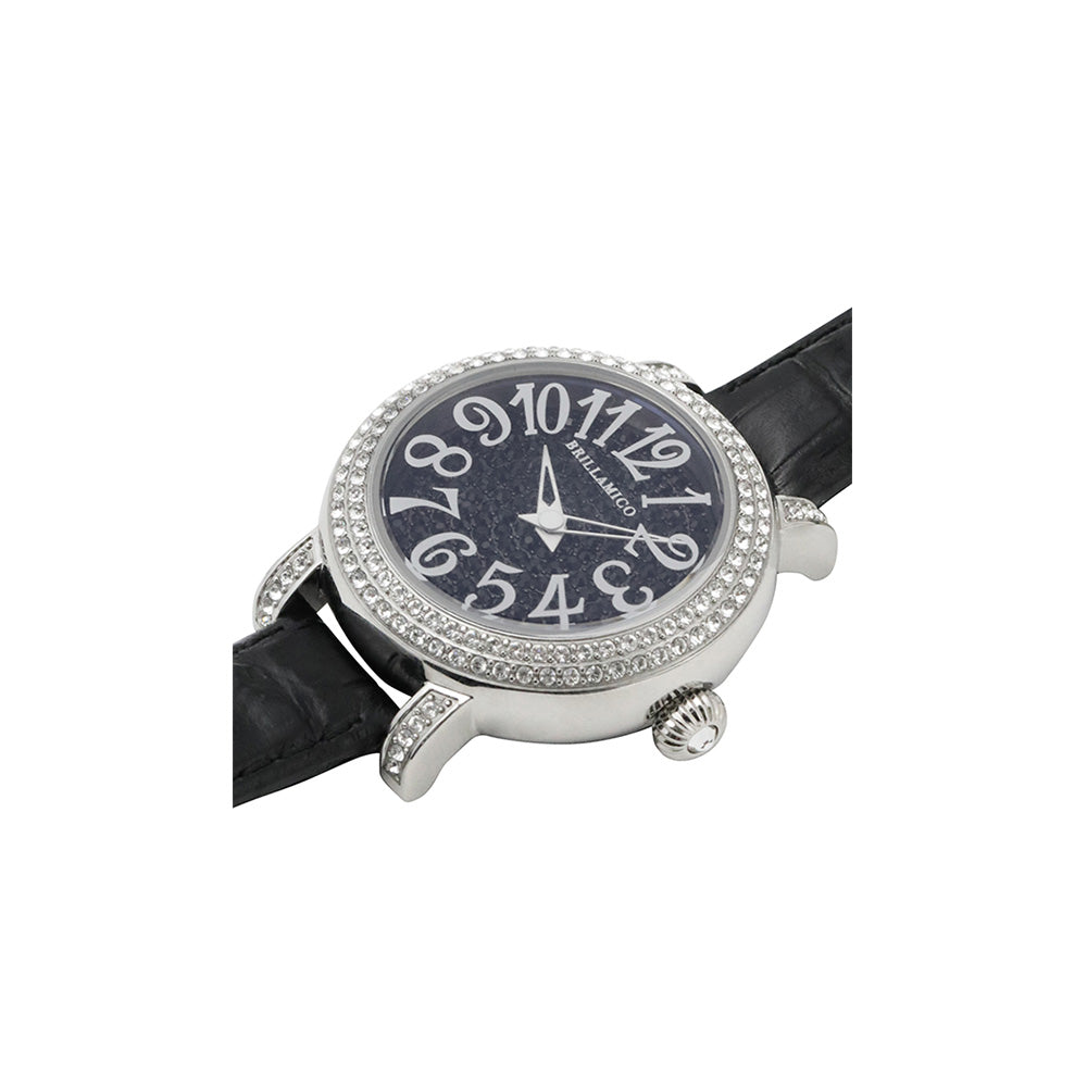LATE 31MM BLACK×SILVER <革ベルト>