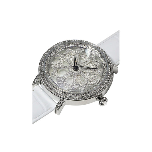 LILY 46MM WHITE x SILVER <革ベルト>