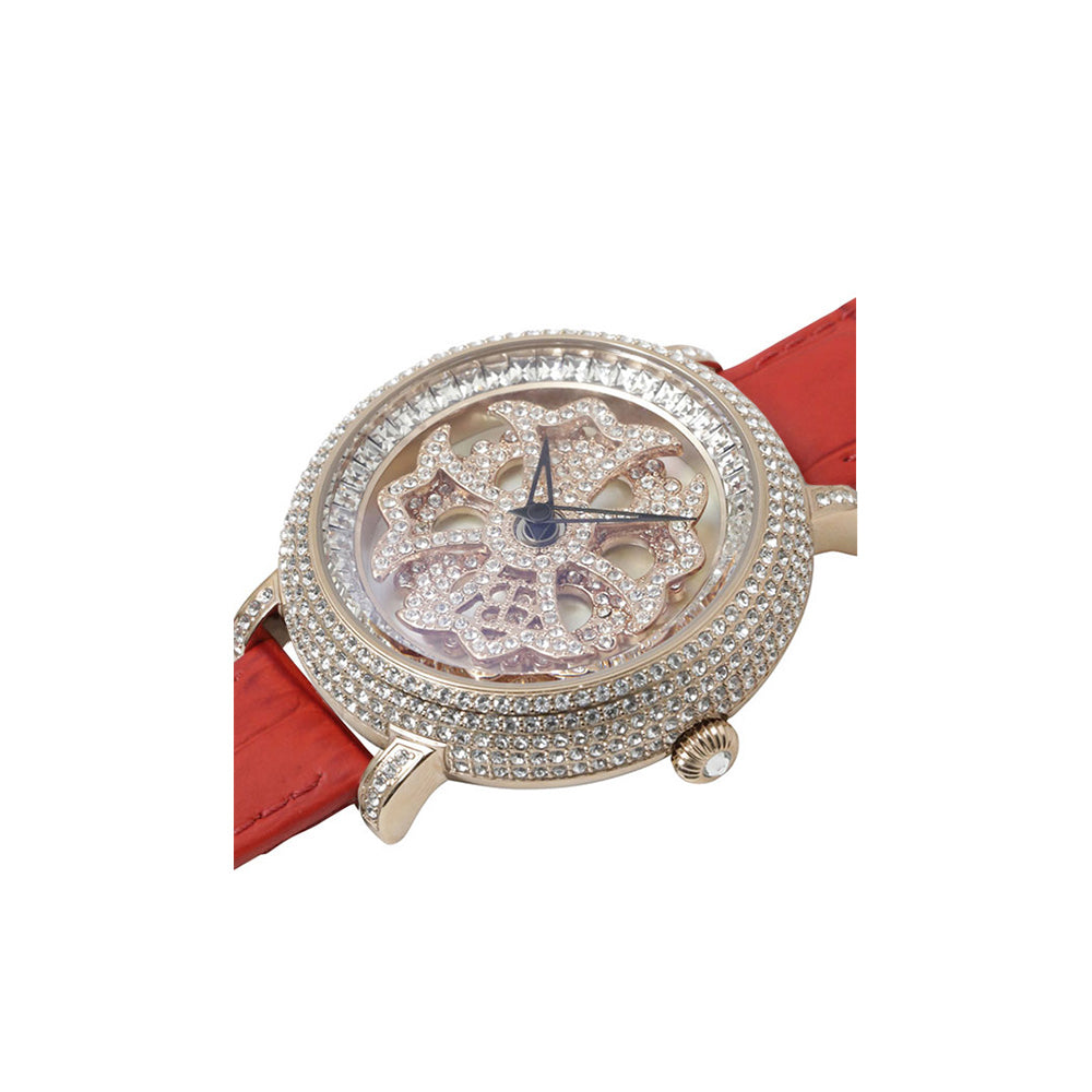 LILY 40MM RED x GOLD <革ベルト> 220628