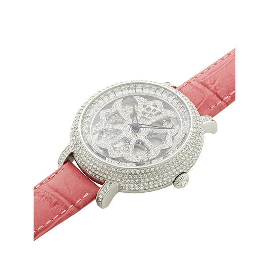 LILY 40MM PINK×SILVER <革ベルト>