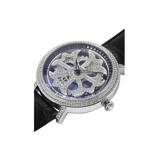 LILY 46MM BLACK x SILVER <革ベルト>